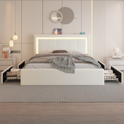 Full queen upholstered led - full/queen,